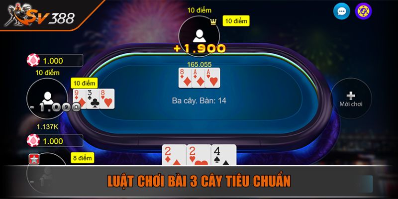 Bài 3 Cây SV388 Siêu Phẩm Game Đẳng Cấp Nhất Năm 2025 3 Luật chơi bài 3 cây tiêu chuẩn