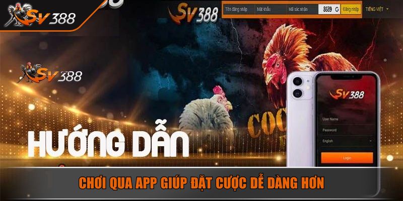 Tải App SV388 - Quy Trình Download Đơn Giản Về Điện Thoại 2 Chơi qua app giúp đặt cược dễ dàng hơn